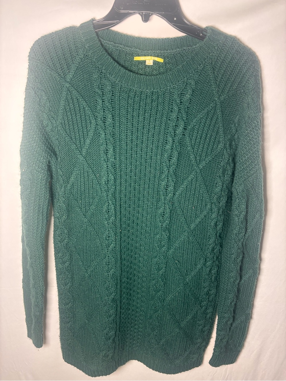 Gianni Rini Cable Knit Crewneck Sweater - Green -